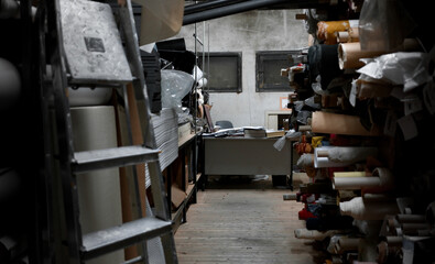 Atelier, papier, machine d'impression, imprimerie