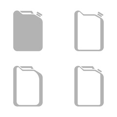 gasoline canister icon on a white background, vector illustration