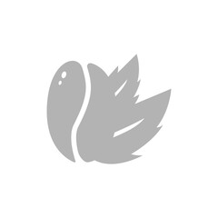 coffee beans icon on a white background, vector illustration
