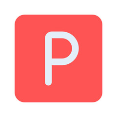 parking flat icon