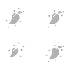 mango icon on a white background, vector illustration