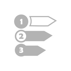 Obraz premium icon of subsections, on a white background, vector illustration