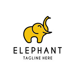logo elephant vector. simple icon for jewelry or other products