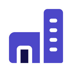 apartment duotone icon