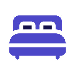 bedroom duotone icon