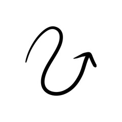 Arrow sketchy design elements vector illustration