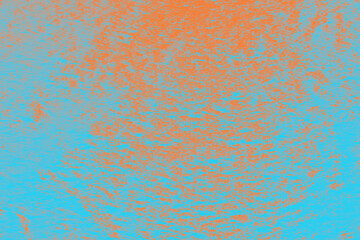 Orange and turquoise abstract mottled heterogeneous background