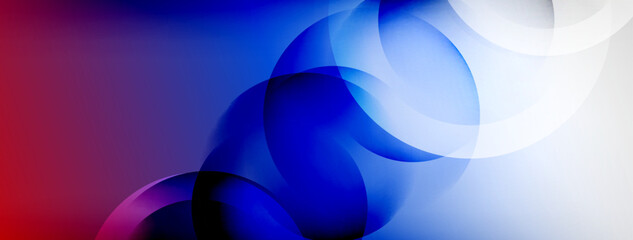 Light geometric abstract background with lines, circles