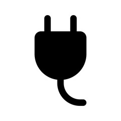 power plug glyph icon