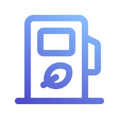 eco fuel gradient icon
