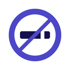 no smoking duotone icon