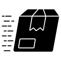 An editable design icon of fast delivery 