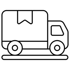 Perfect design icon of cargo van