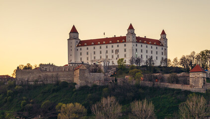 Fototapeta na wymiar Castle in Bratislava capital city, Slovakia