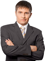 Portrait of an Unhappy Businessman