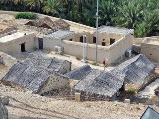 Traditional Arabic house in the desert, Dubai, UAE. 