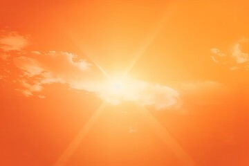 Radiant sunshine in a summery natural abstract backdrop with a gleaming sun. Generative AI