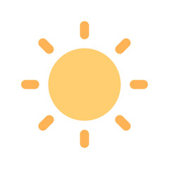 sun flat icon