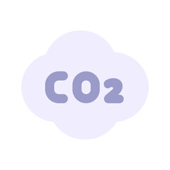Obraz premium co2 flat icon