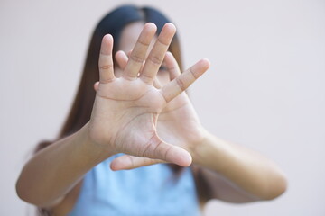 Stop abusing violence, Children violence and abused concept