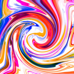 Colorful twirl background. Watercolor paint background.