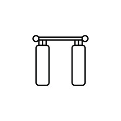 Curtains icon design with white background stock illustration