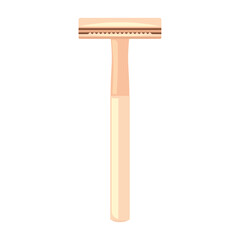 Modern razor on white background