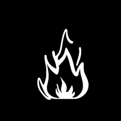 fire icon vector symbol design illustration