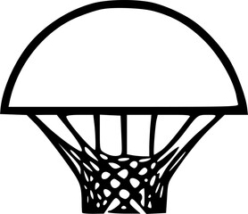 Fototapeta na wymiar basketball hoop icon vector symbol design illustration