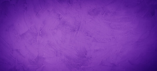 Dark abstract scratched purple concrete paper texture background banner pattern..