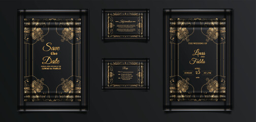 luxury wedding invitation cards
