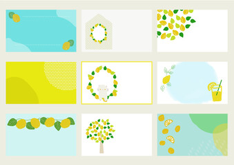 夏 レモン ミニカードセット