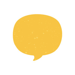 Vintage comic speech bubbles. Grunge texture text box frame, retro chat box, message box conversation template vector illustration design.