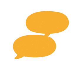 Vintage comic speech bubbles. Grunge texture text box frame, retro chat box, message box. Multiple conversation dialogue template vector illustration.