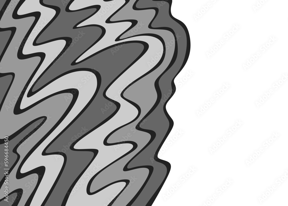 Poster minimalist background with colorful wavy lines pattern and with some copy space area