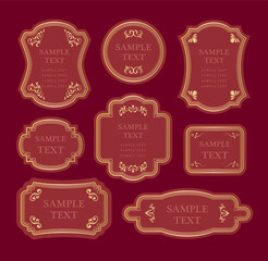 アンティーク　クラシック　フレーム飾り枠セット
