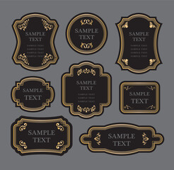 アンティーク　クラシック　フレーム飾り枠セット
