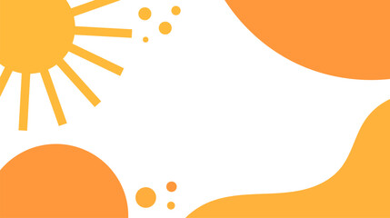 Summer banner sun background.