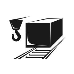 Construction car icon, build machine, vector isolated illustration, white background.