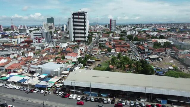 feira de santana, bahia, brazil - april 23, 2023: Aerial view of the city of Feira de Santana.
