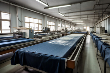 Obraz premium Production of textiles and clothing. AI Generated