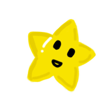 yellow star painting