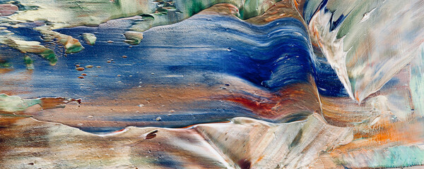 Colorful abstract background wallpaper. Modern motif visual art. Mixtures of oil paint. Trendy hand painting canvas. Wall decor and Wall art prints Idea. 3D texture.	
