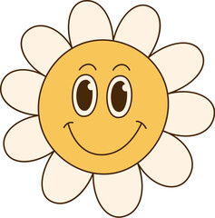 Happy Flower Character