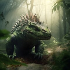 iguana in the forest