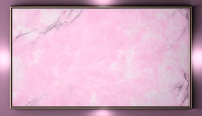 Pink Marble Frame, Mockup Marble, Generative AI