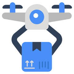 Modern design icon of drone delivery