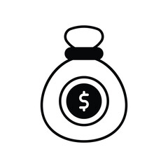 Investment icon stock illustration.