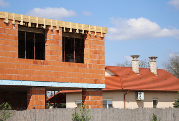 Construction of a new family house