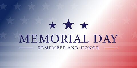 Obraz na płótnie Canvas Memorial Day USA Background